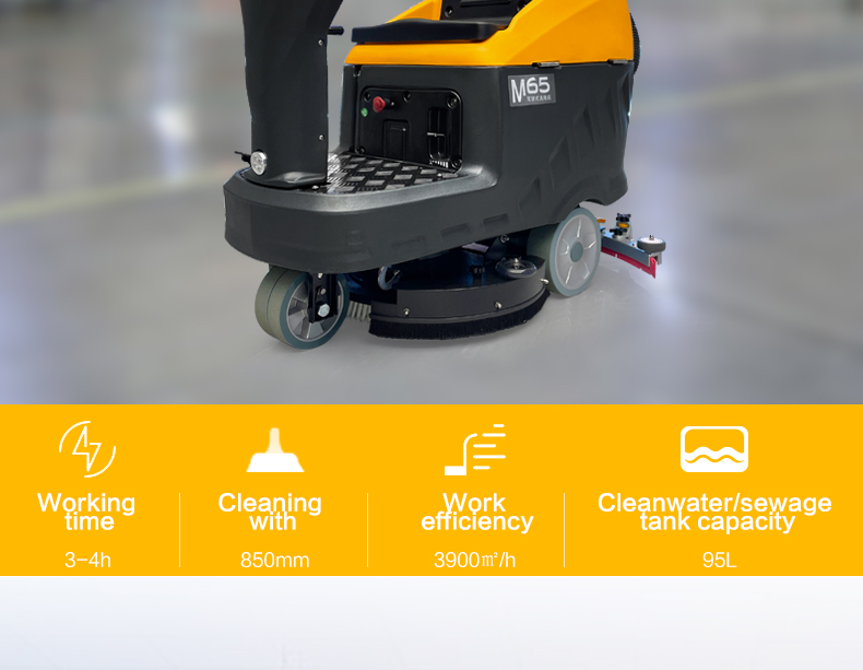 M65 Ride-on Floor Scrubber