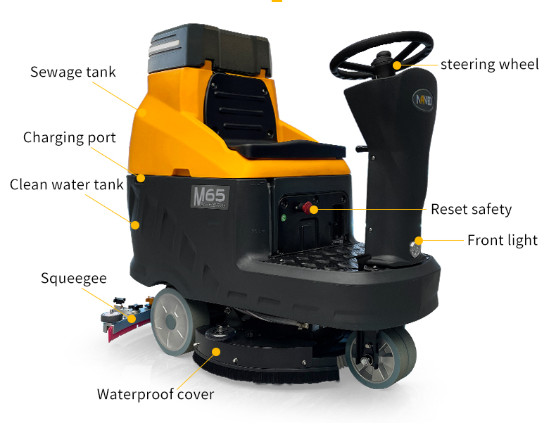 M65 Ride-on Floor Scrubber