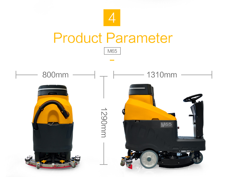 M65 Ride-on Floor Scrubber