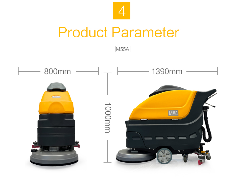 M55A Self-Drive floor Scrubber