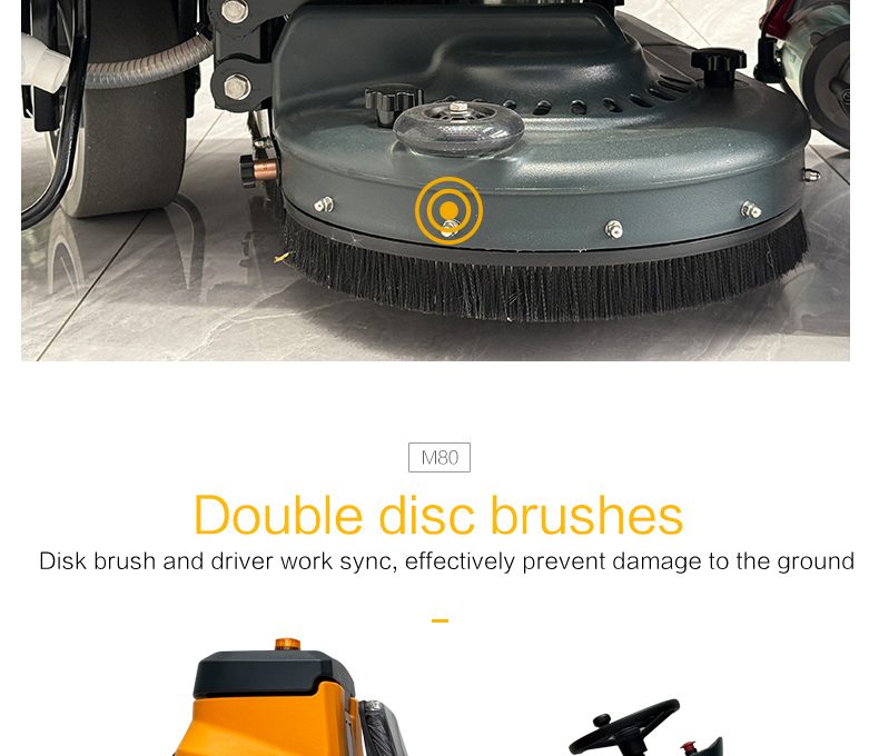 M80 Ride-on Floor Scrubber