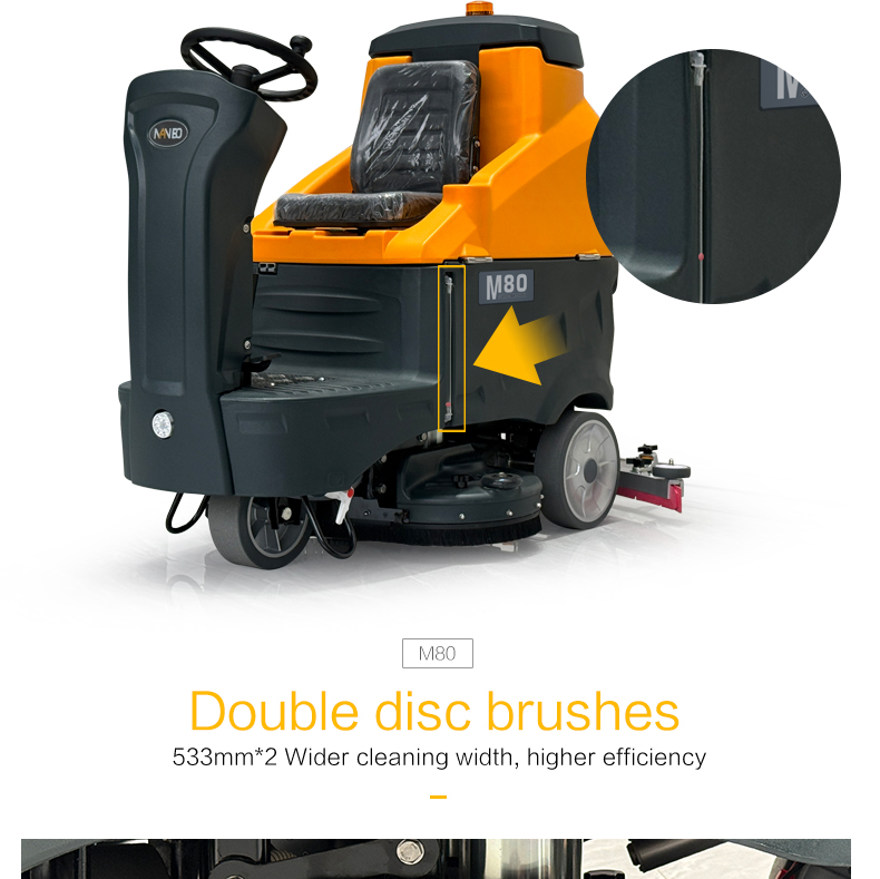 M80 Ride-on Floor Scrubber