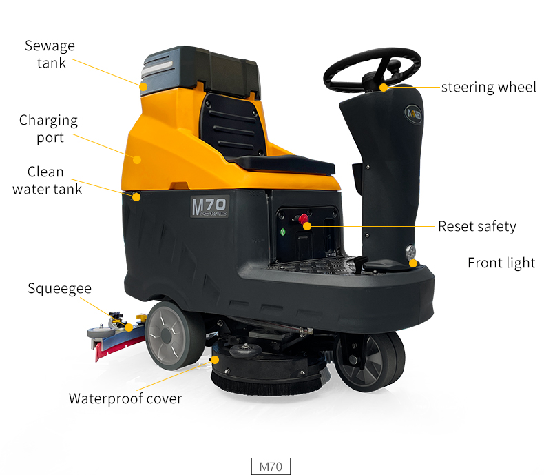 M70 Ride-on Floor Scrubber