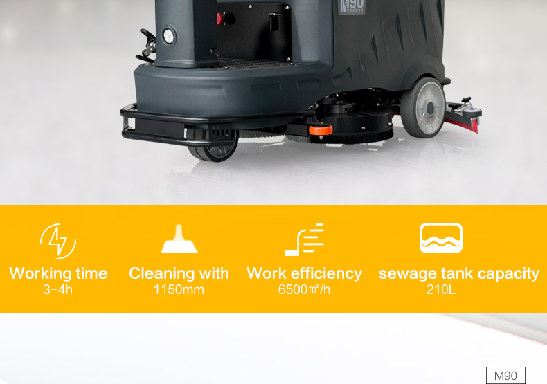 M90 Ride-on Floor Scrubber