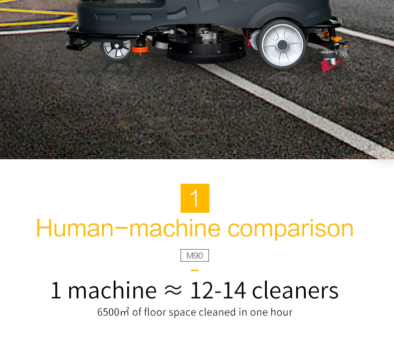 M90 Ride-on Floor Scrubber