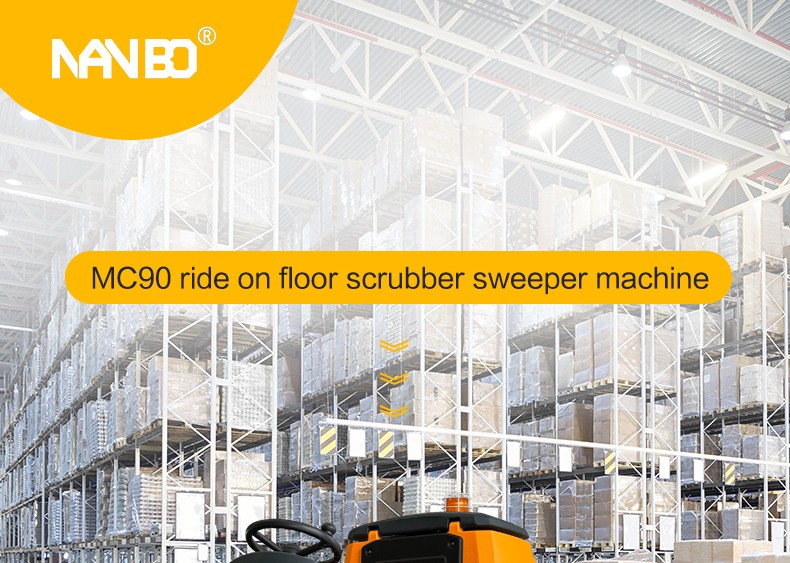 MC90 Ride-on Floor Sweeper and Scrubber