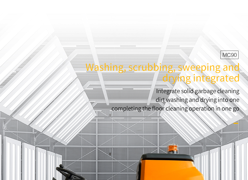 MC90 Ride-on Floor Sweeper and Scrubber