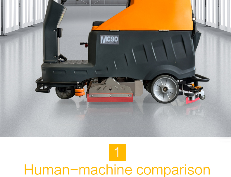 MC90 Ride-on Floor Sweeper and Scrubber