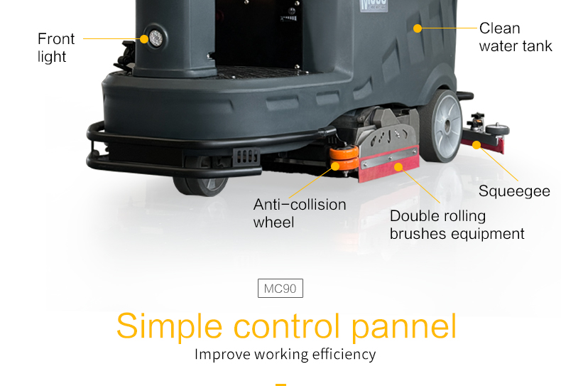 MC90 Ride-on Floor Sweeper and Scrubber