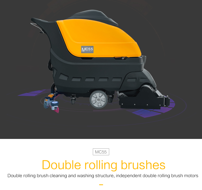 MC55 Hand-push Floor Sweeper and Scrubber