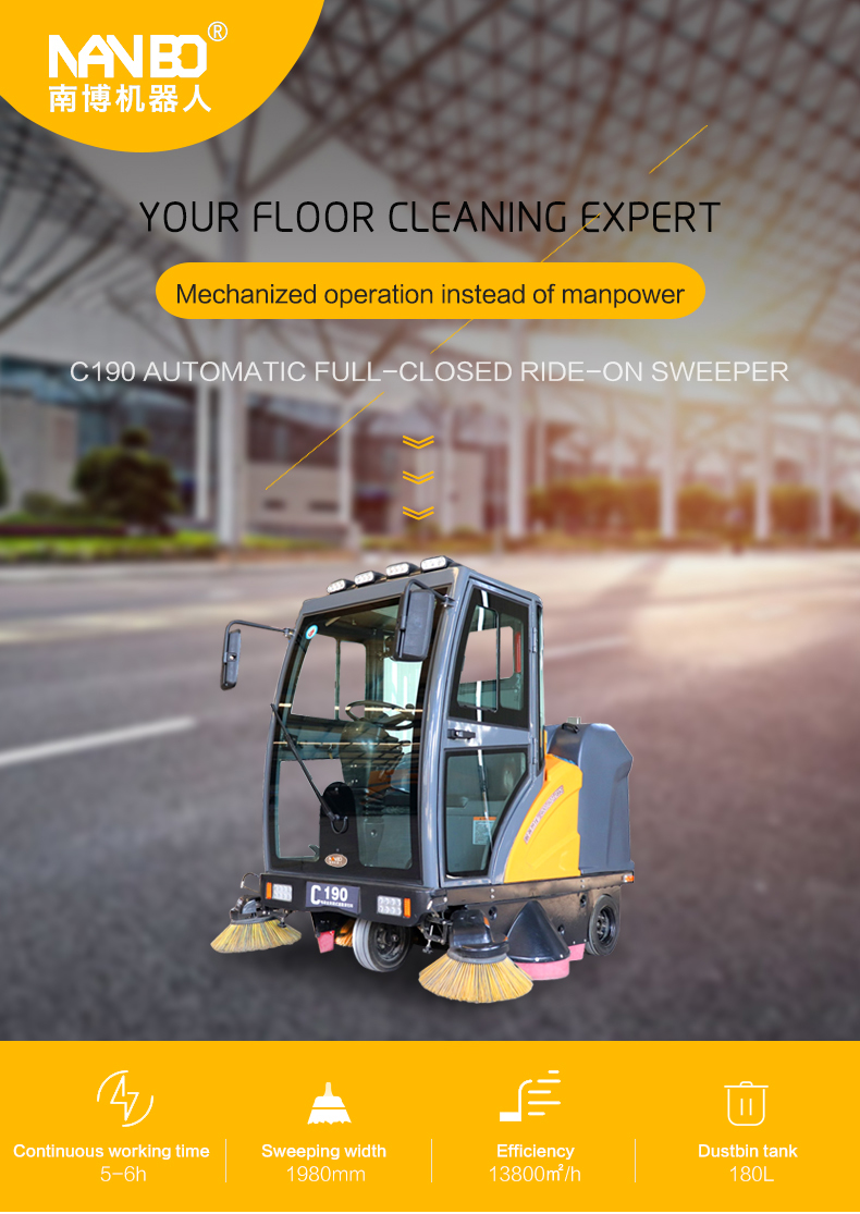 C190 Fully Enclosed Floor Sweeper
