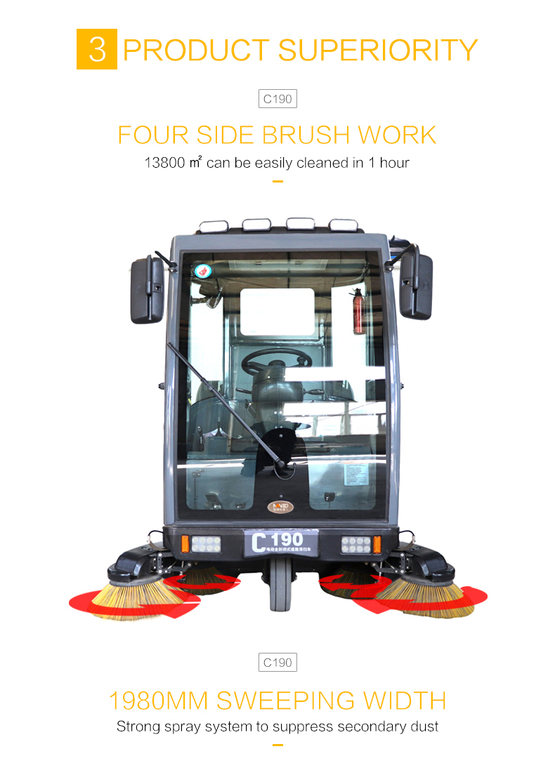 C190 Fully Enclosed Floor Sweeper