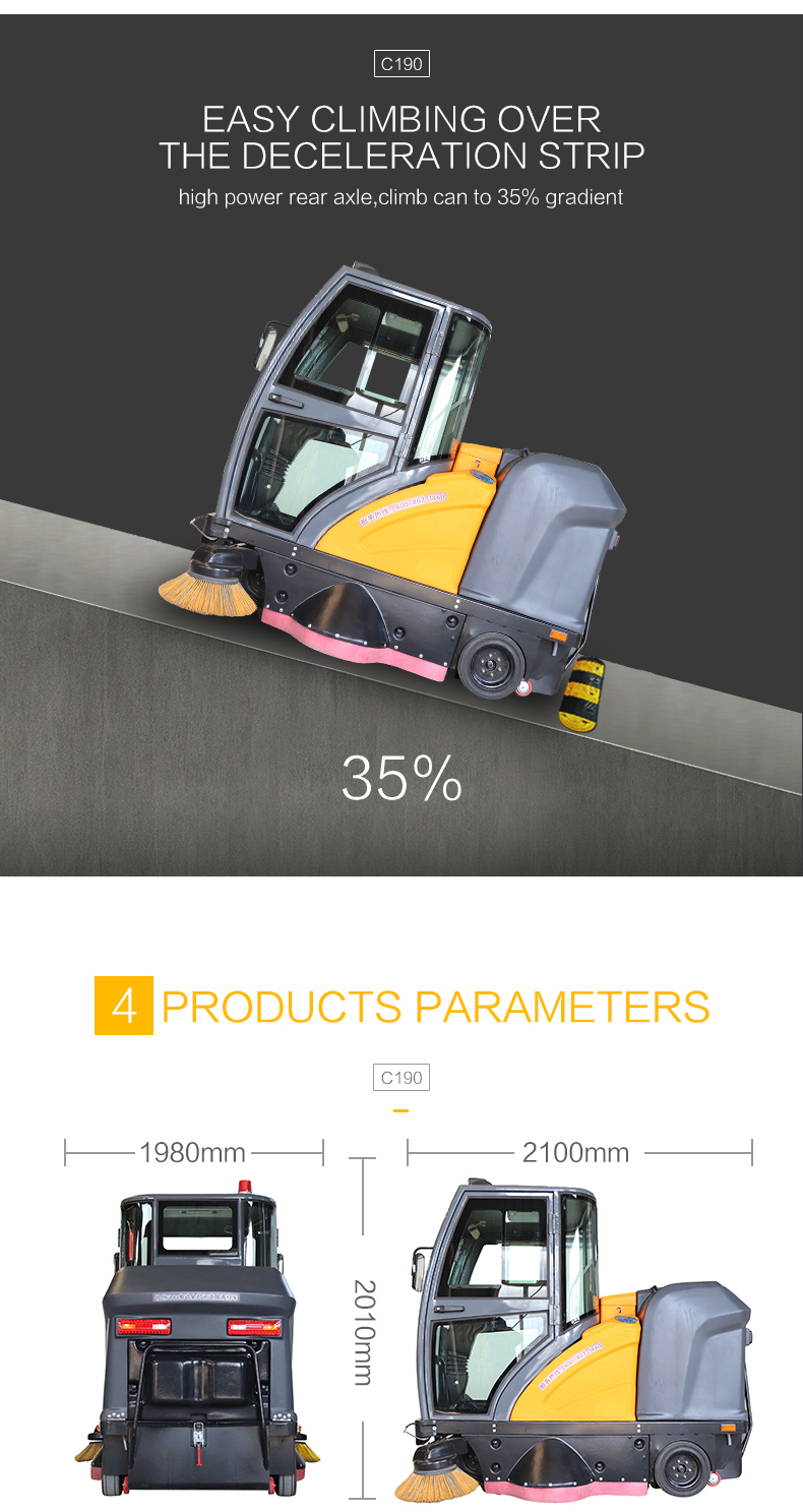 C190 Fully Enclosed Floor Sweeper