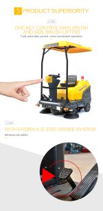 C120P Ride-on Floor Sweeper （with roof） - Image 6